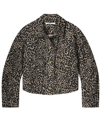 Summum Jeansjacke mit Panther-Print