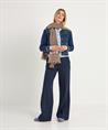 Summum Jeansjacke mit schmalen Fransen