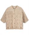 Summum Kimono-Strickjacke mit Rüschen
