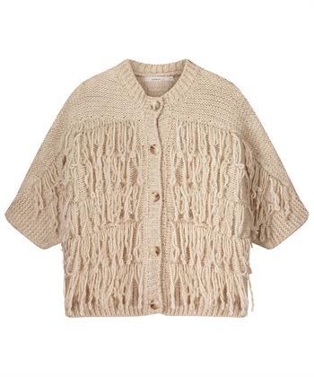 Summum Kimono-Strickjacke mit Rüschen