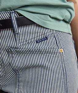 Summum konisch zulaufende Jeans mit Streifen