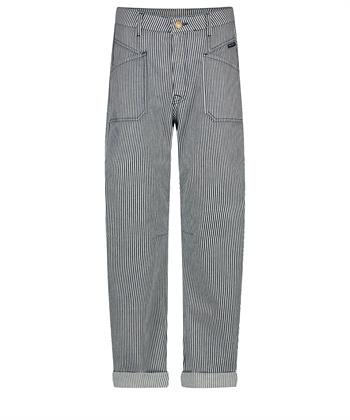 Summum konisch zulaufende Jeans mit Streifen