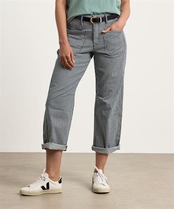 Summum konisch zulaufende Jeans mit Streifen