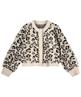Summum kurze Strickjacke mit Puffärmeln Pantherdruck