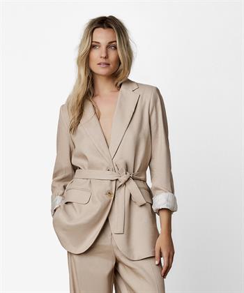 Summum Leinenblazer mit Gürtel