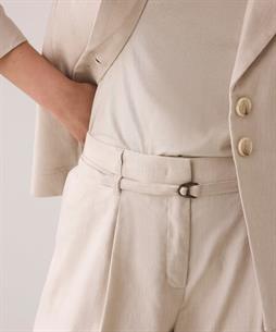 Summum Leinenmischung Hose weitem Bein