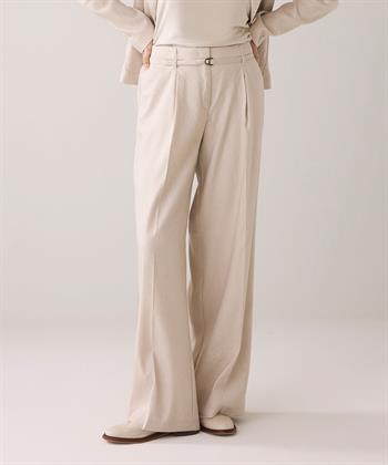 Summum Leinenmischung Hose weitem Bein