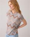Summum Lurex Shirt Zickzack
