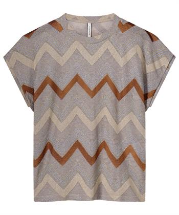 Summum Lurex Shirt Zickzack