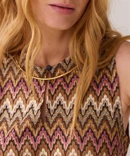 Summum Lurex Top Zickzack