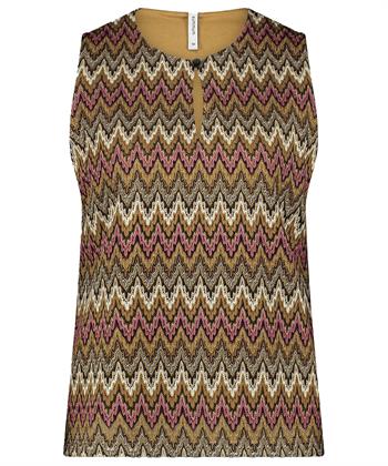 Summum Lurex Top Zickzack