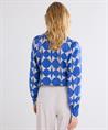 Summum Metallic Bluse zweifarbig