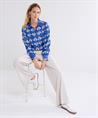 Summum Metallic Bluse zweifarbig
