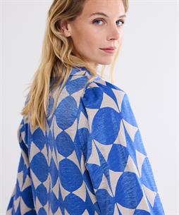 Summum Metallic Bluse zweifarbig