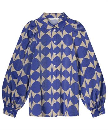 Summum Metallic Bluse zweifarbig
