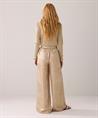Summum metallic wide leg broek