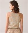 Summum Neckholder Singlet Metallic Print