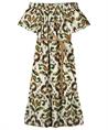 Summum Off-Shoulder Jurk Ornament Druck