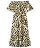Summum Off-Shoulder Jurk Ornament Druck