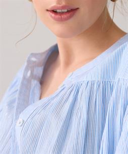 Summum Oversized Bluse Lurexstreifen