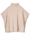 Summum Poncho mit Zopfmuster