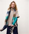 Summum Poncho mit Zopfmuster