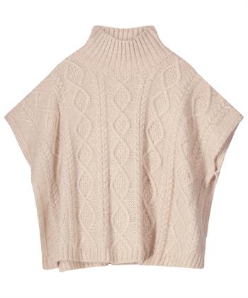 Summum Poncho mit Zopfmuster