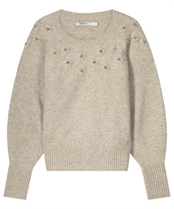 Summum Pullover 3D Blumen Strasssteine