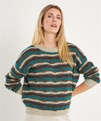 Summum Pullover Lurex-Streifen
