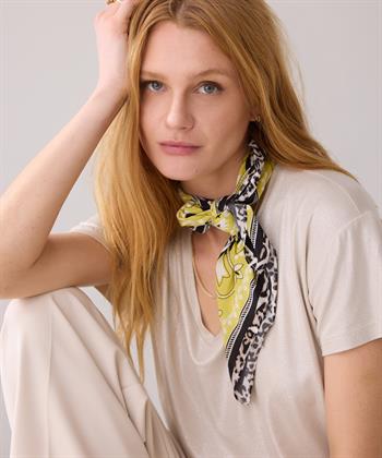 Summum Schal Panther Print Blumen