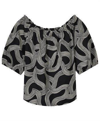 Summum schulterfreie Bluse swirl