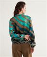 Summum Seidenbluse Blouson mit Tigermuster