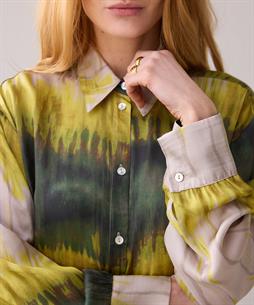 Summum Seidenbluse Tie-Dye-Streifen