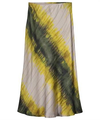 Summum Seidenrock Tie-Dye-Streifen