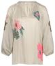 Summum seidige Bluse Blume Pailletten