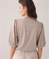 Summum Shirt Lurex Puffärmel