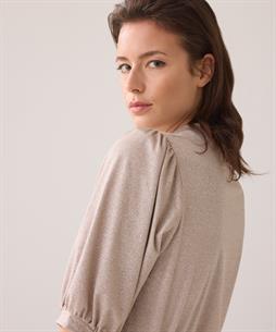 Summum Shirt Lurex Puffärmel