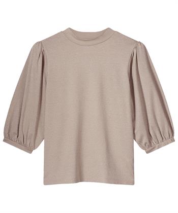 Summum Shirt Lurex Puffärmel