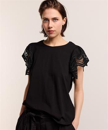 Summum Shirt Spitze Ärmel