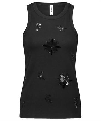 Summum Singlet Blume Pailletten