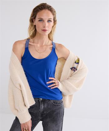 Summum Singlet Kreuzband Lurex