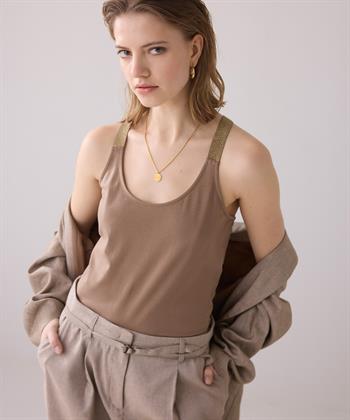 Summum Singlet Kreuzband Lurex