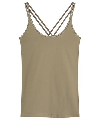 Summum Singlet mit gekreuzten Trägern lurex