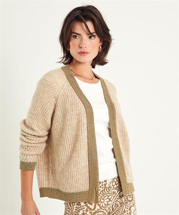 Summum Swagger Strickjacke Lurex