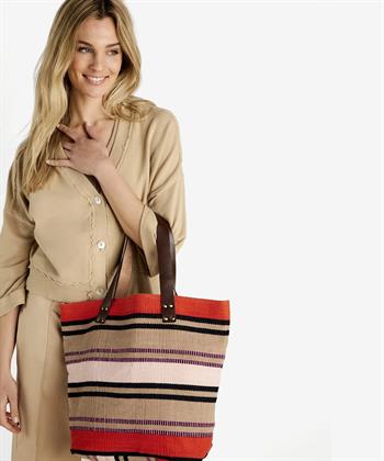 Summum Tasche Leinwand Streifen