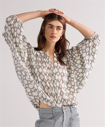 Summum Voile Baumwollbluse Print