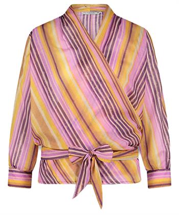 Summum Wickelbluse gestreift