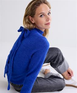 Summum Wollmischung Pullover Schleife 2-in-1