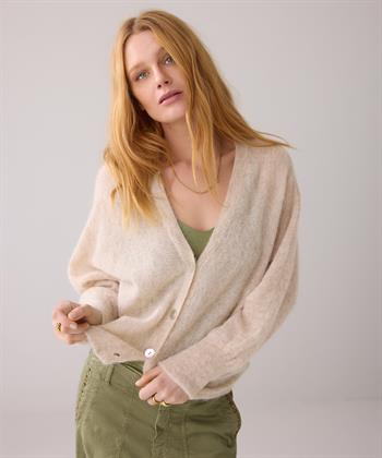 Summum übergroße Strickjacke aus einer Alpakamischung