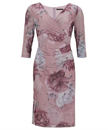 Swing Mesh Kleid mit Blumendruck